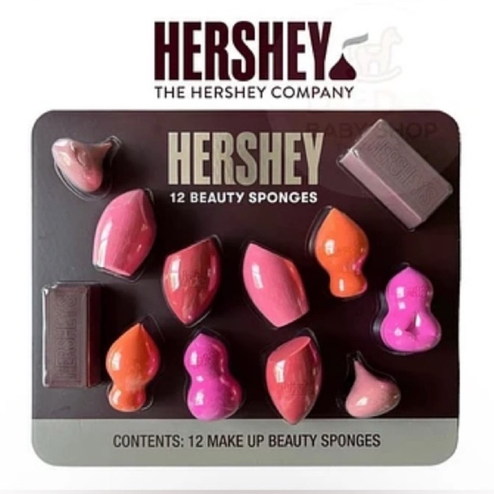 NEW HERSHEY 12 BEAUTY SPONGE SET